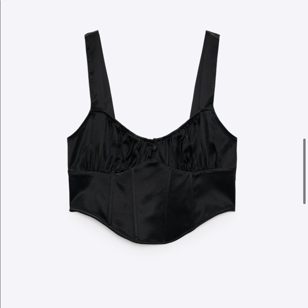 Zara Satin Corset Top